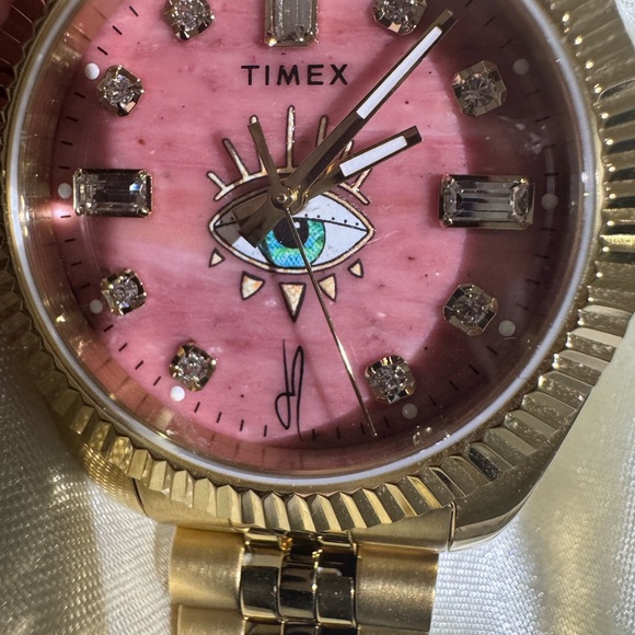 Timex x Jacquie Aiche evil eye Gold Watch with Eye Motif - Picture 8 of 12